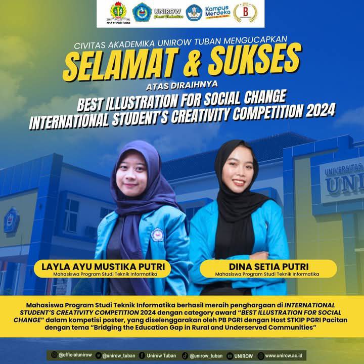 Keberhasilan Kak Layla dan kak Dina mahasiswa angkatan 2022  dalam Ajang Internasional Students Creativity Competition